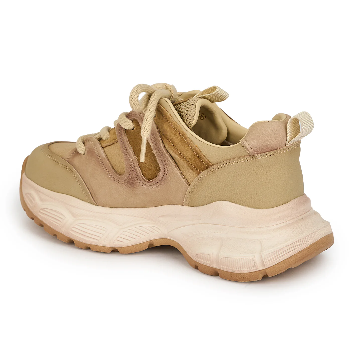 Pantofi dama din piele naturala bej 19259 - Image 2