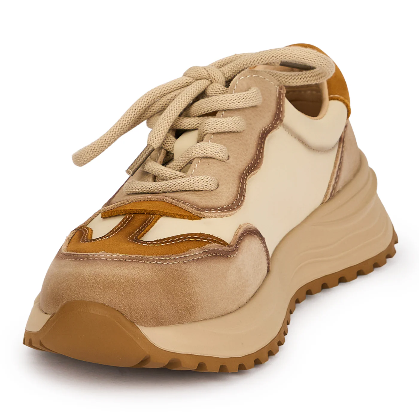 Pantofi dama din piele naturala bej 19533 - Image 3