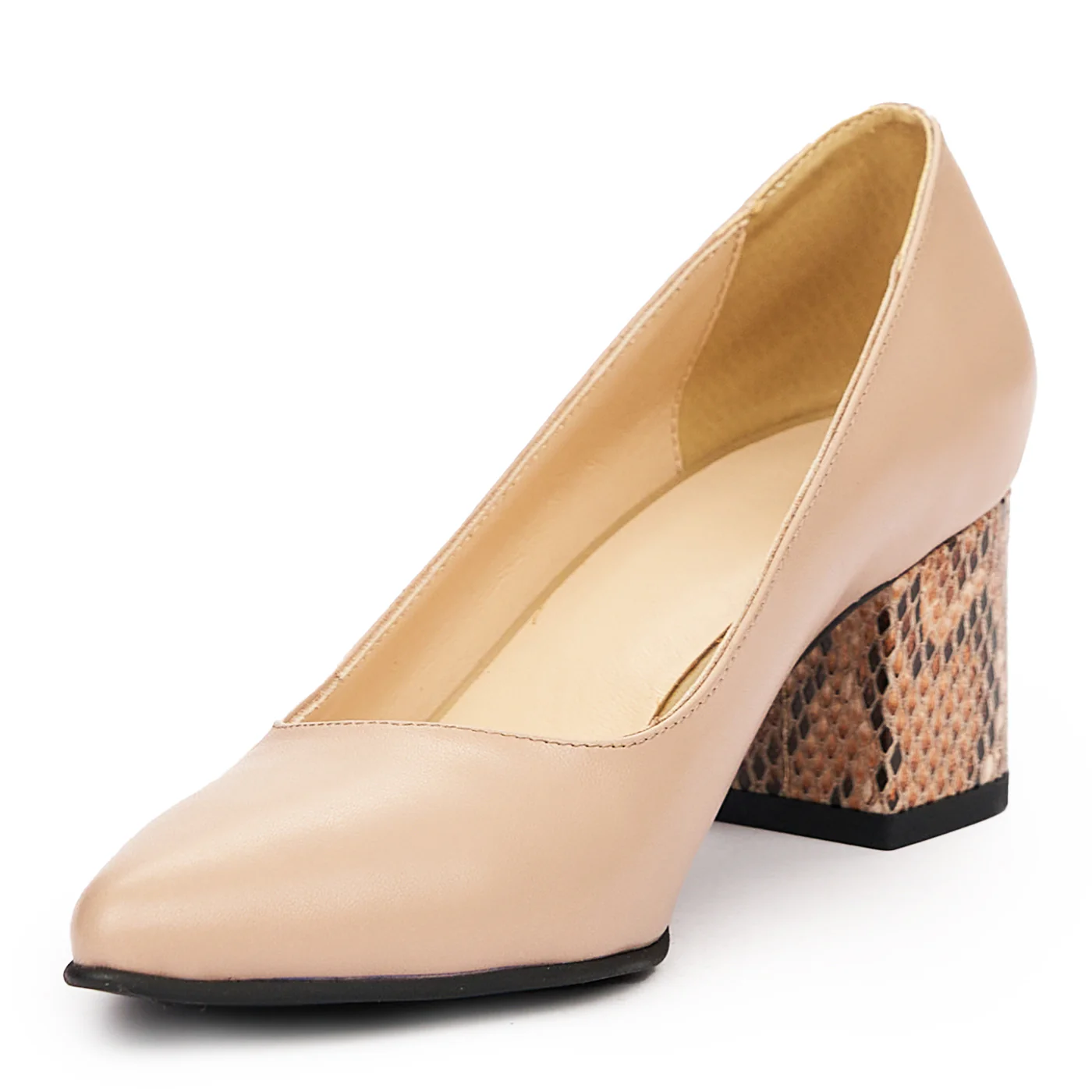 Pantofi dama din piele naturala bej 9326 - Image 4