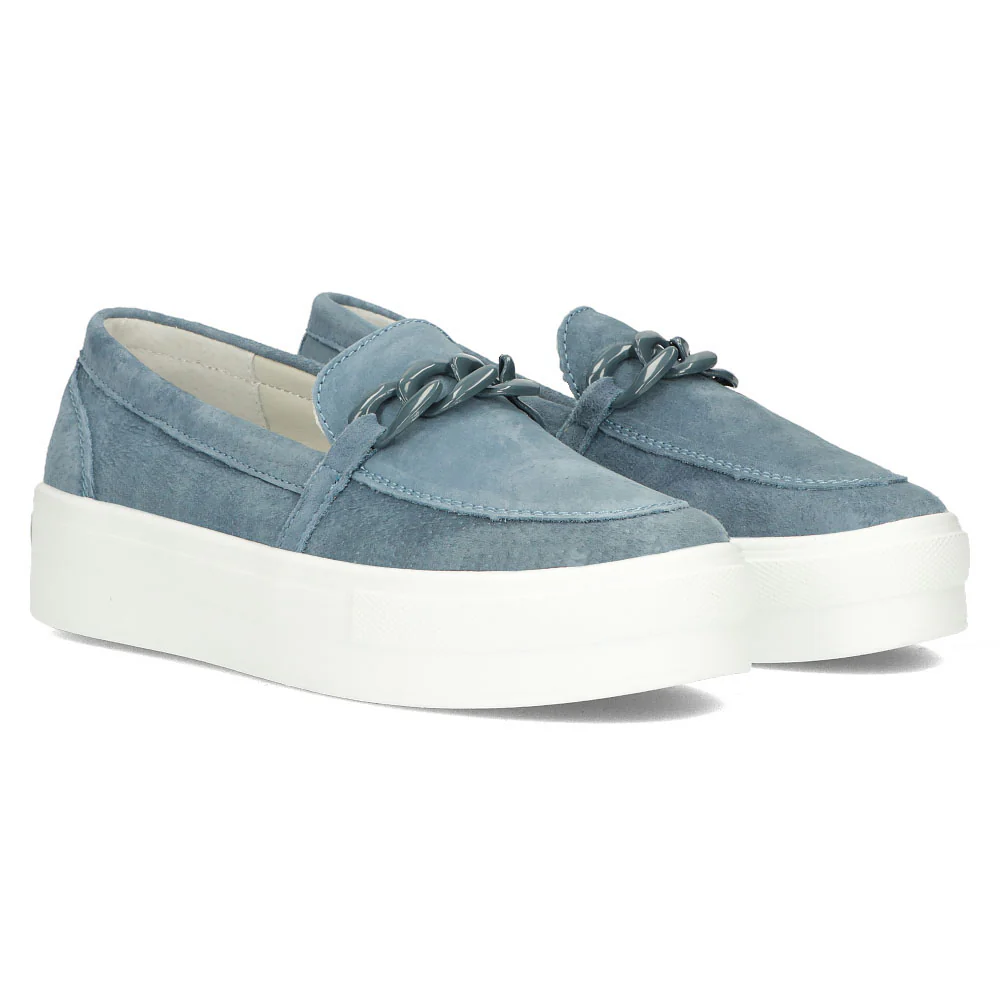 Pantofi dama din piele naturala bleumarin 13026 - Image 3