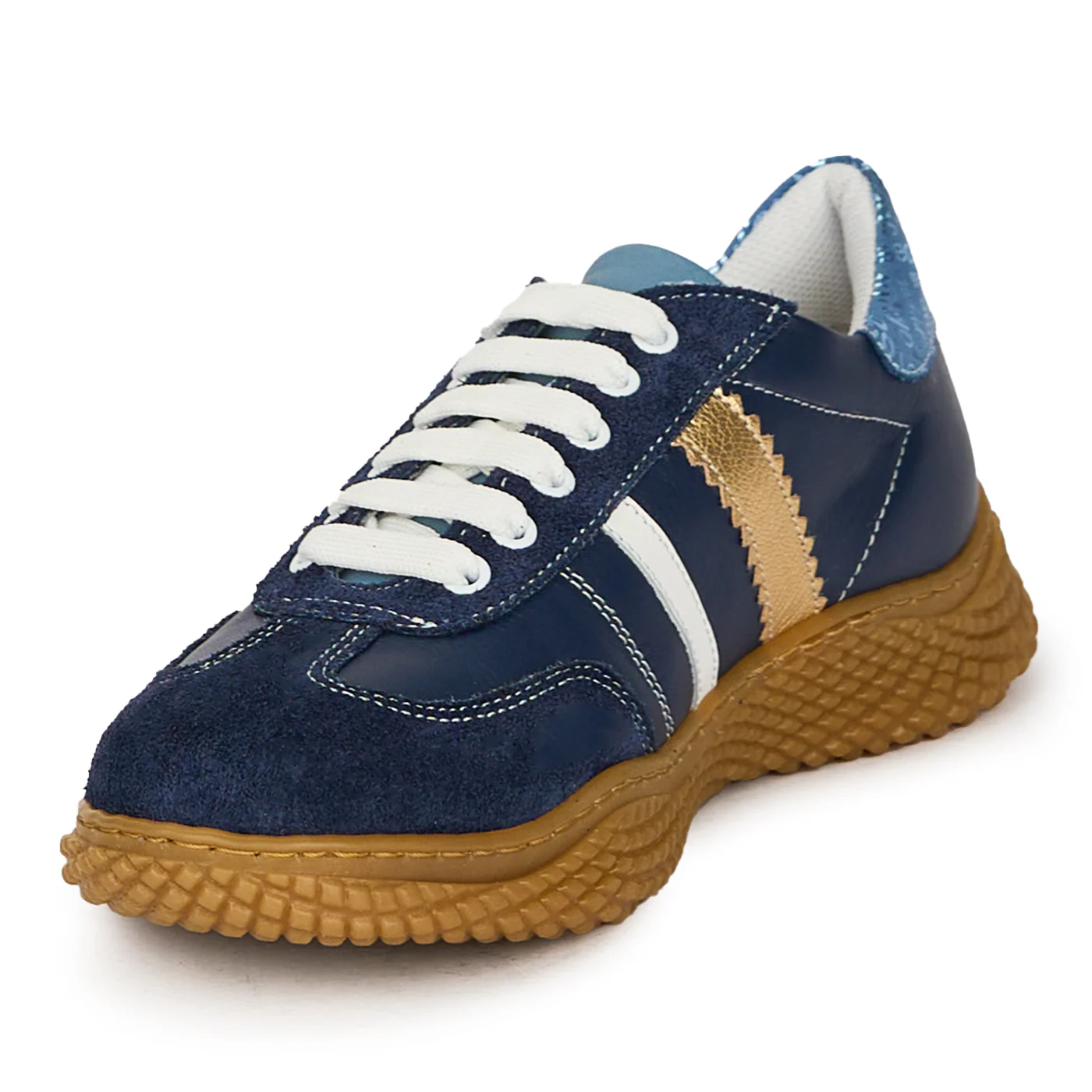Pantofi dama din piele naturala bleumarin 17836 - Image 3