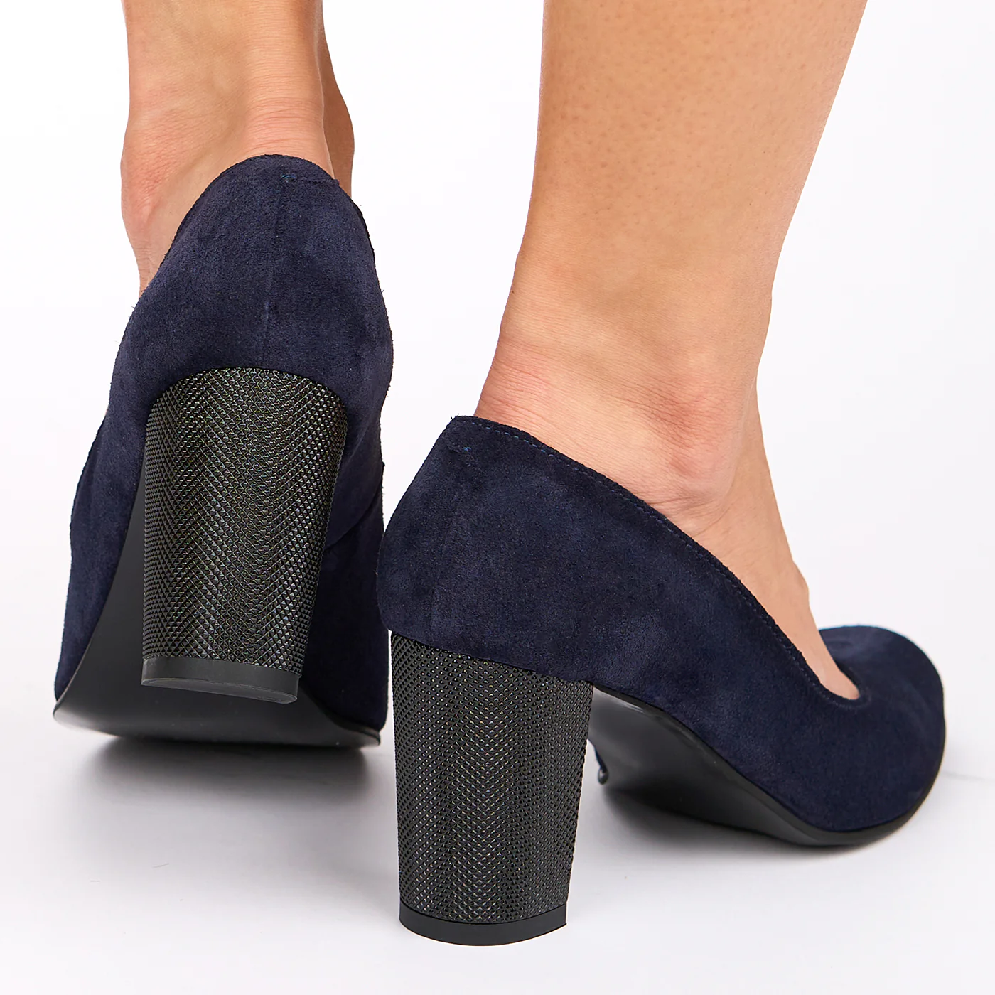 Pantofi dama din piele naturala bleumarin 9002 - Image 2