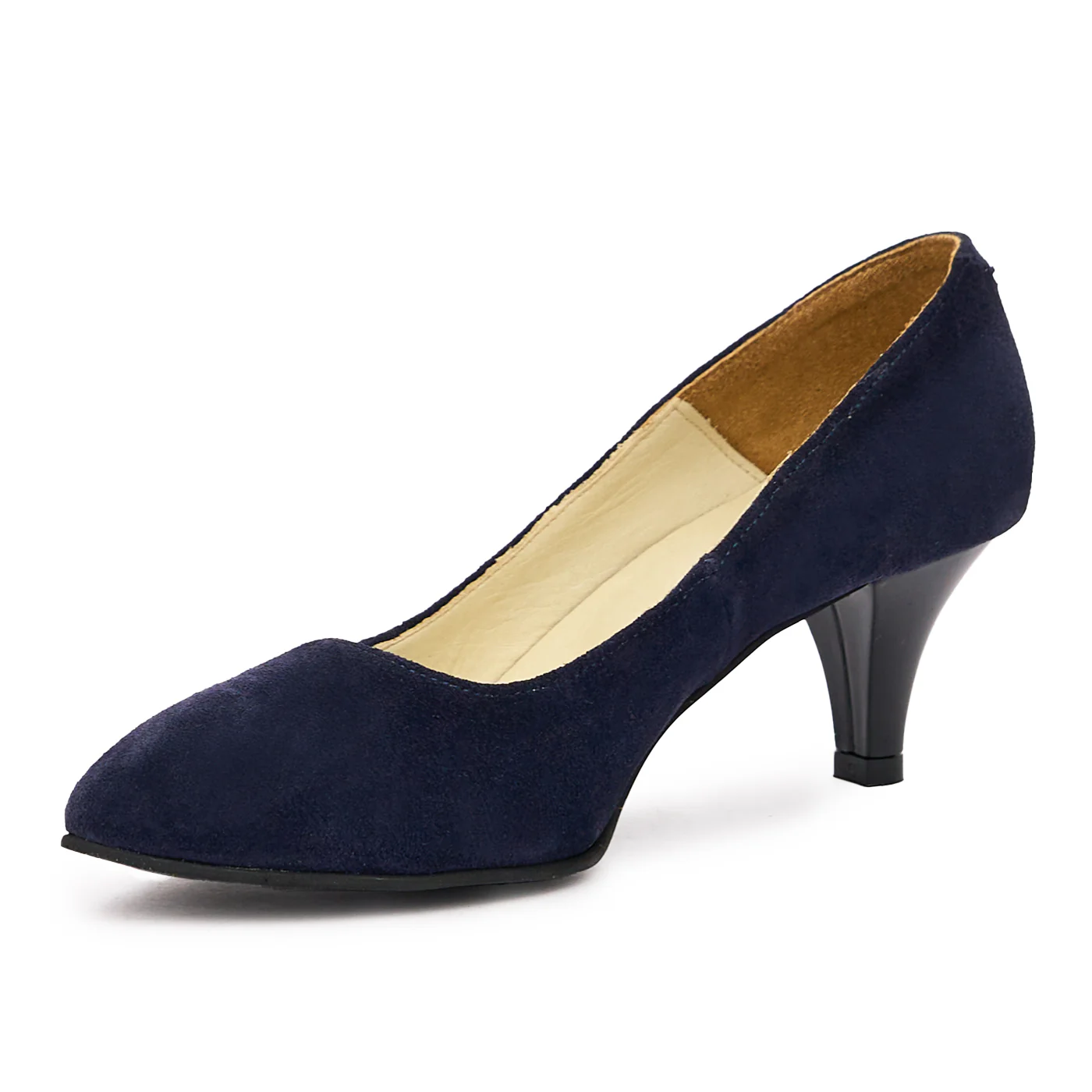 Pantofi dama din piele naturala bleumarin 9250 - Image 4