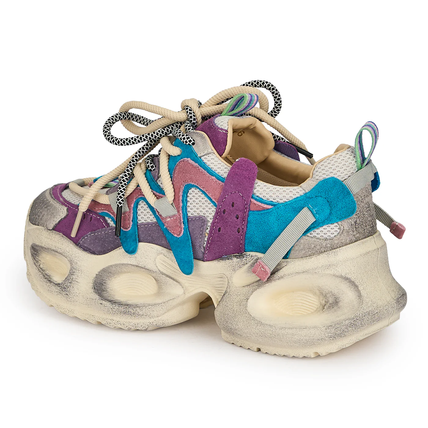 Pantofi dama din piele naturala cu talpa inalta 6 cm 19331 - Image 2