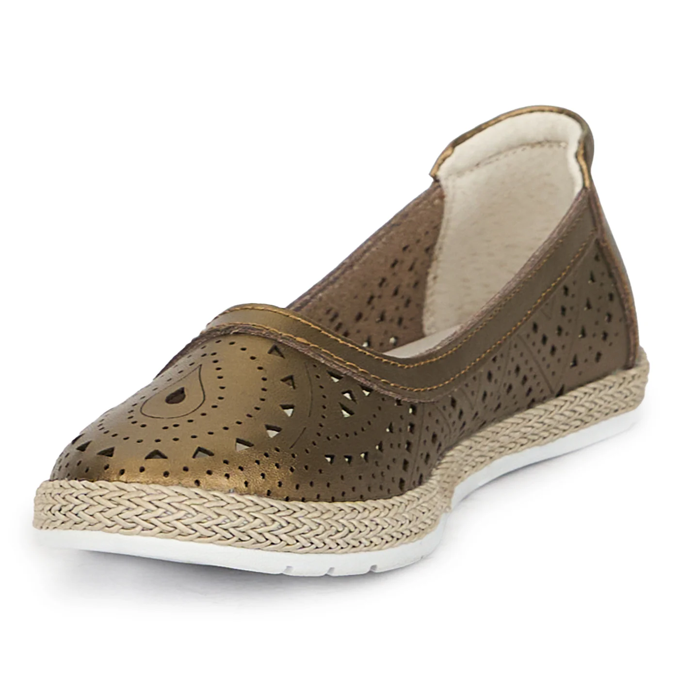 Pantofi dama din piele naturala cu talpa joasa 17657 - Image 3