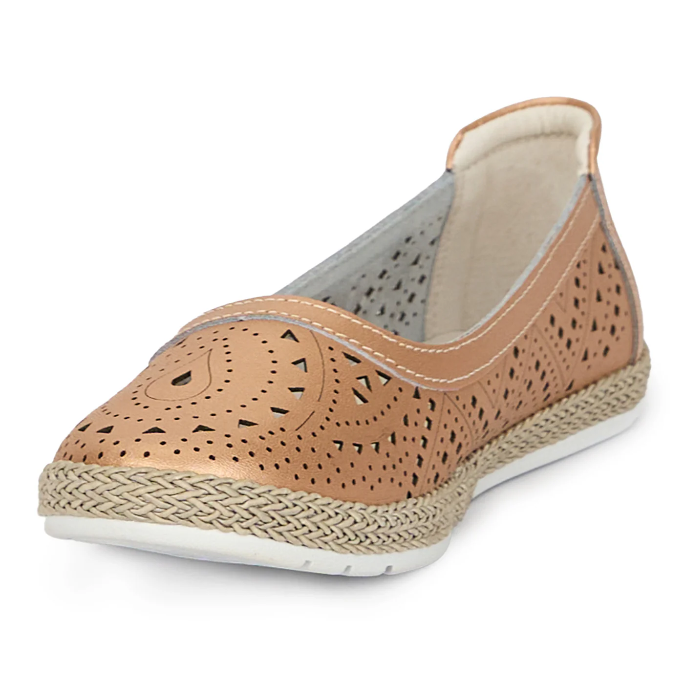 Pantofi dama din piele naturala cu talpa joasa 17658 - Image 3