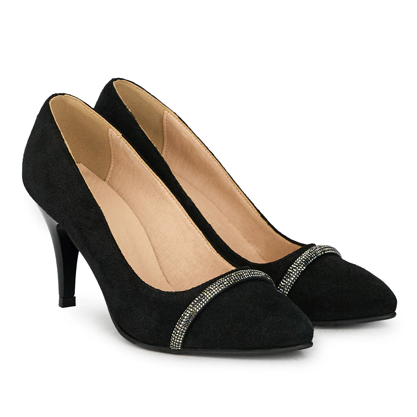 Pantofi dama din piele naturala cu toc subtire 17795 - Image 4