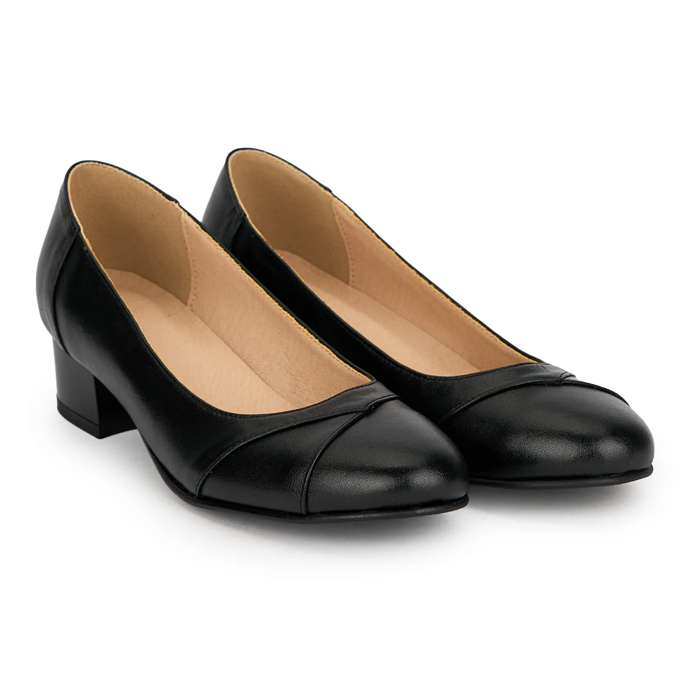 Pantofi dama din piele naturala cu toc gros 4 cm 19156 - Image 4