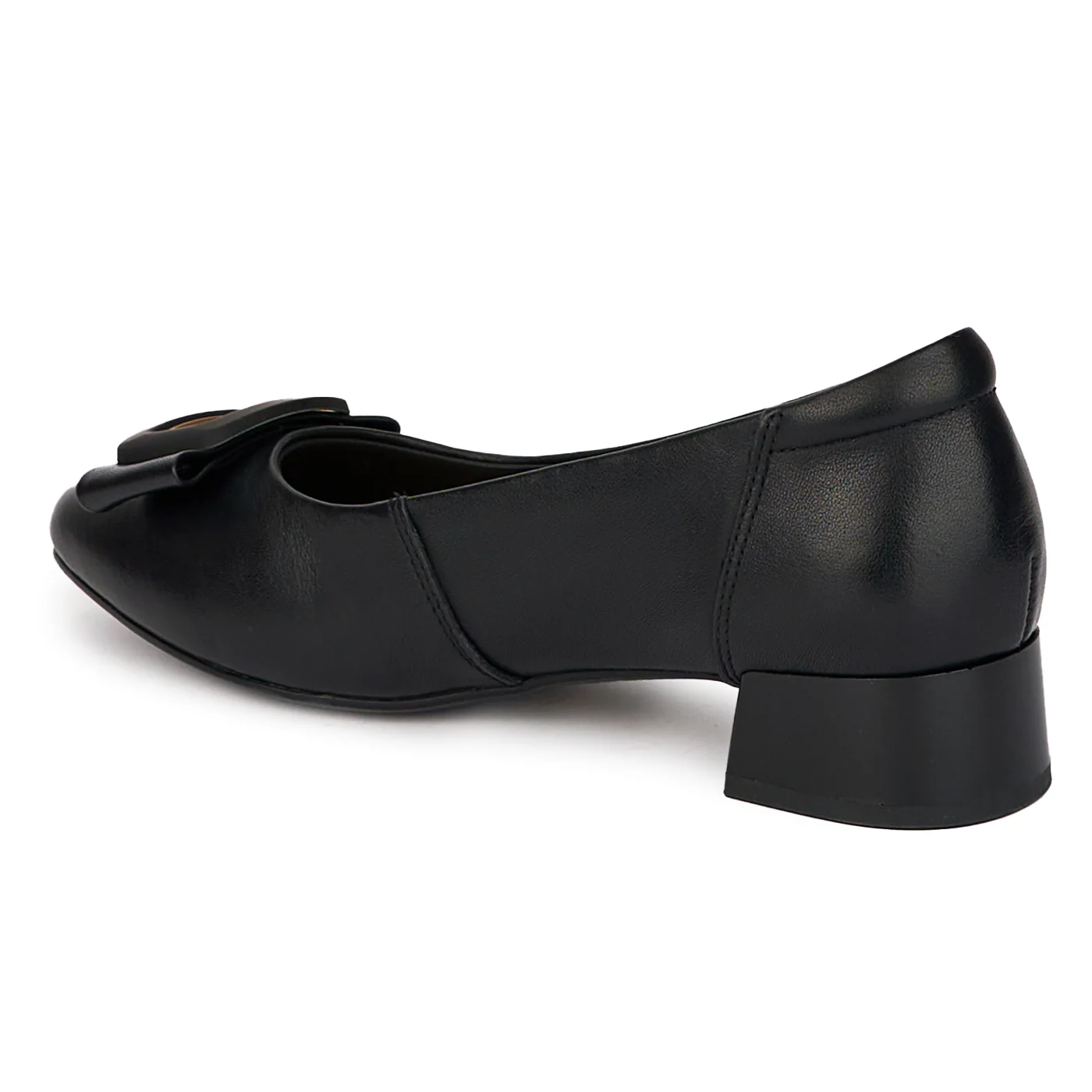 Pantofi dama din piele naturala cu toc mic 17981 - Image 2