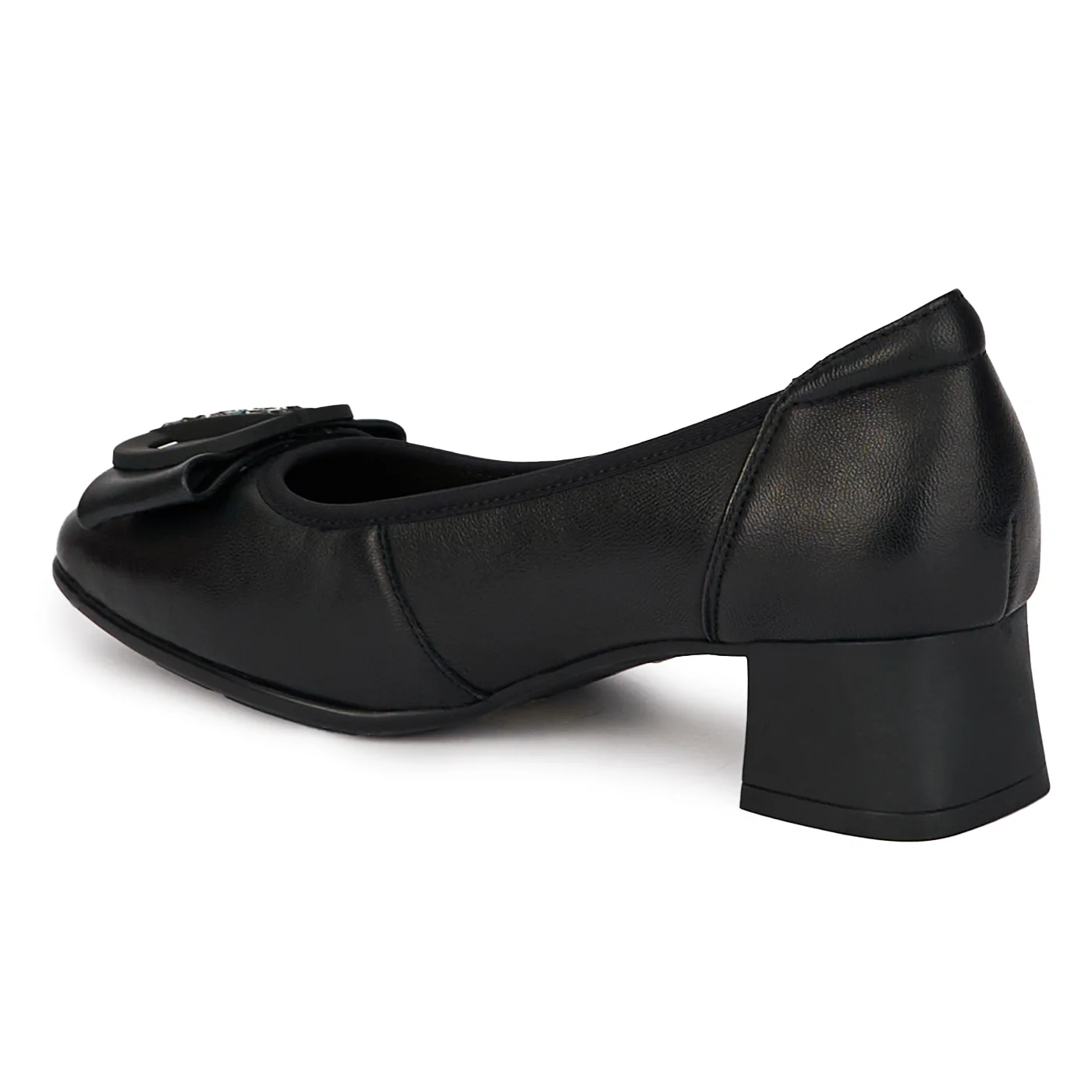 Pantofi dama din piele naturala cu toc mic 17982 - Image 2