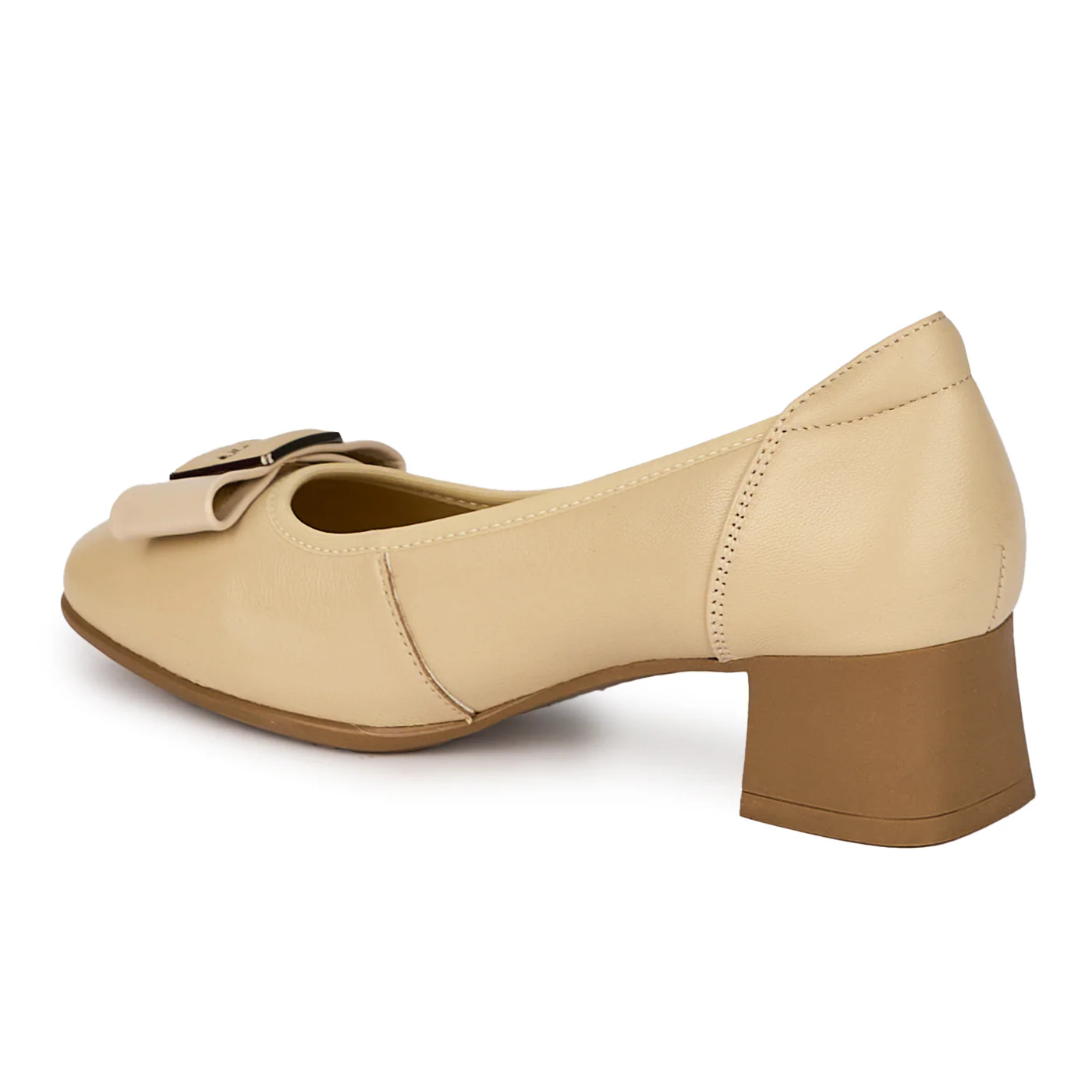 Pantofi dama din piele naturala cu toc mic 17986 - Image 2