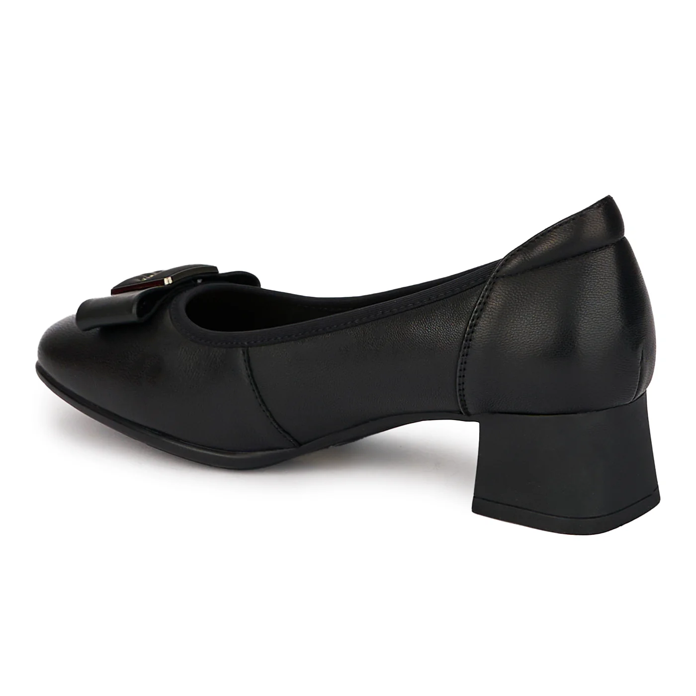Pantofi dama din piele naturala cu toc mic 17987 - Image 2