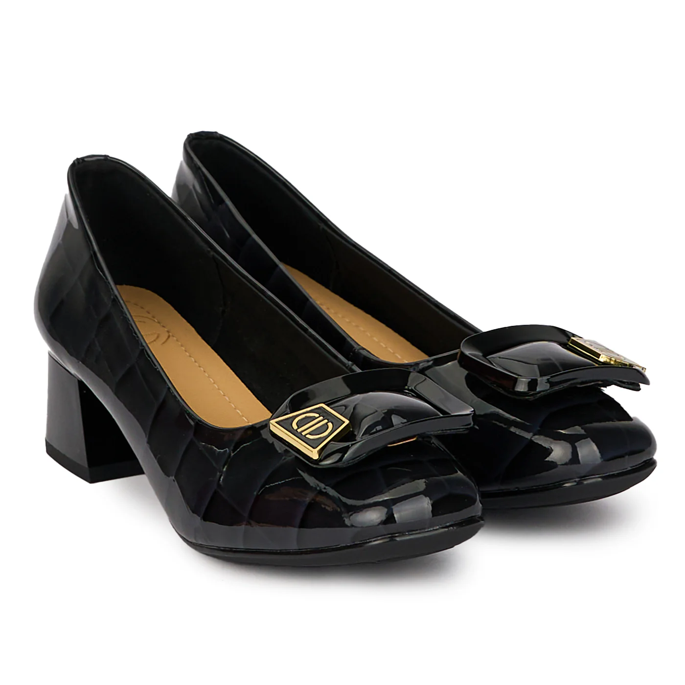 Pantofi dama din piele naturala cu toc mic 17988 - Image 4