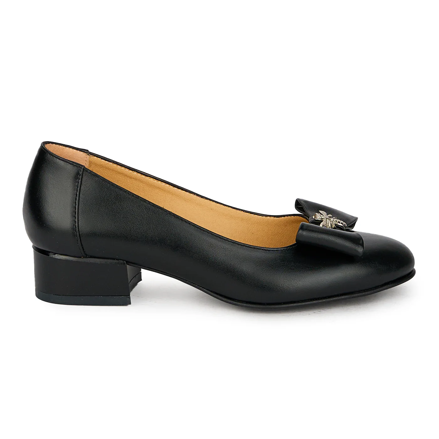 Pantofi dama din piele naturala cu toc mic gros 3 cm 17862
