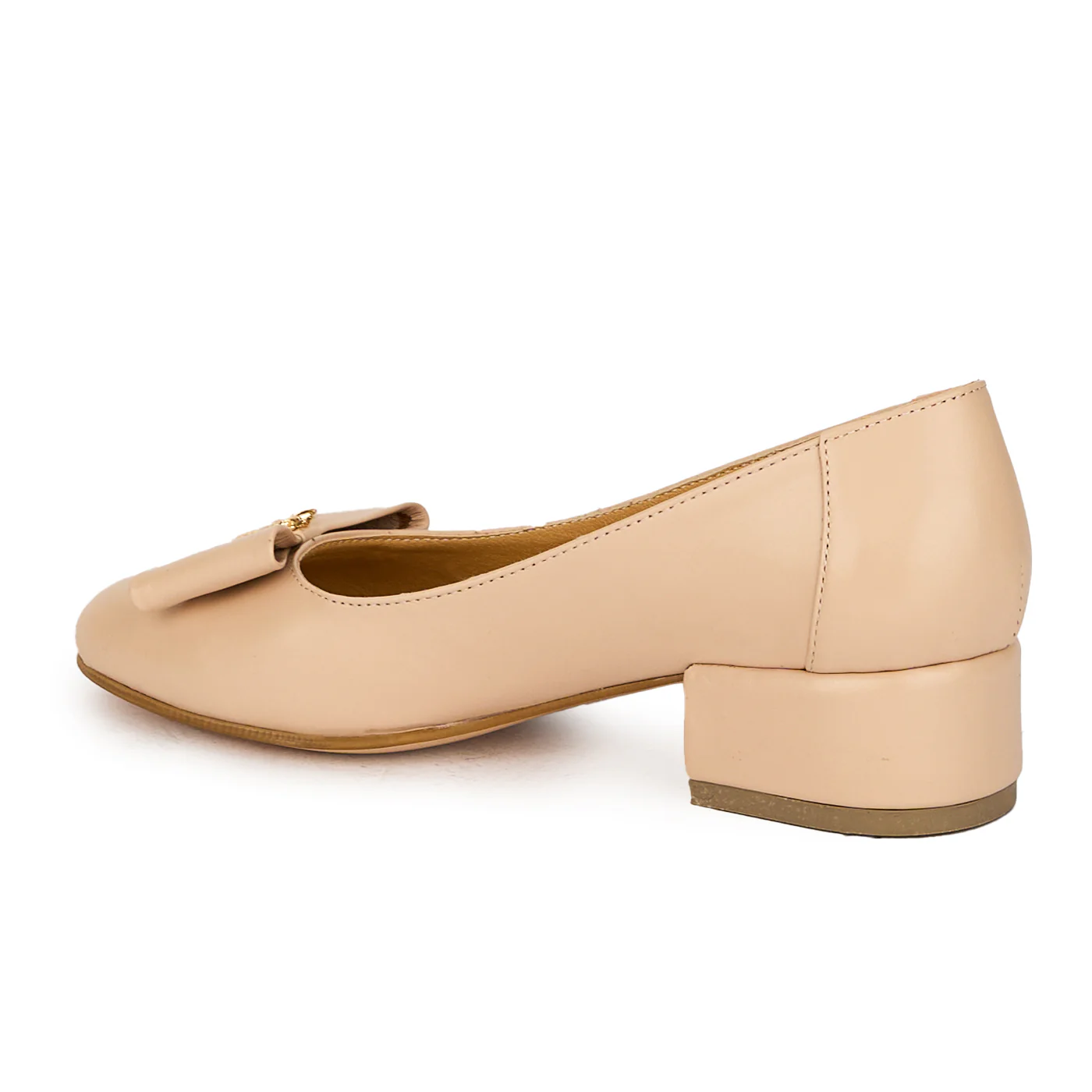 Pantofi dama din piele naturala cu toc mic gros 3 cm 17865 - Image 2
