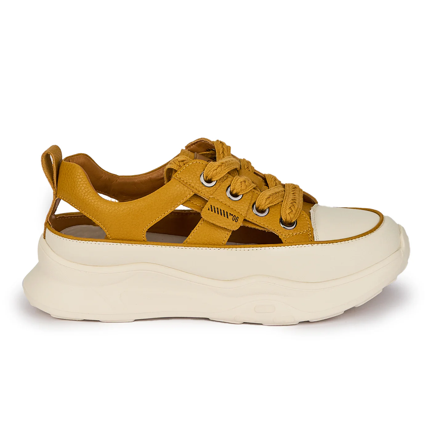 Pantofi dama din piele naturala decupati lateral 17962