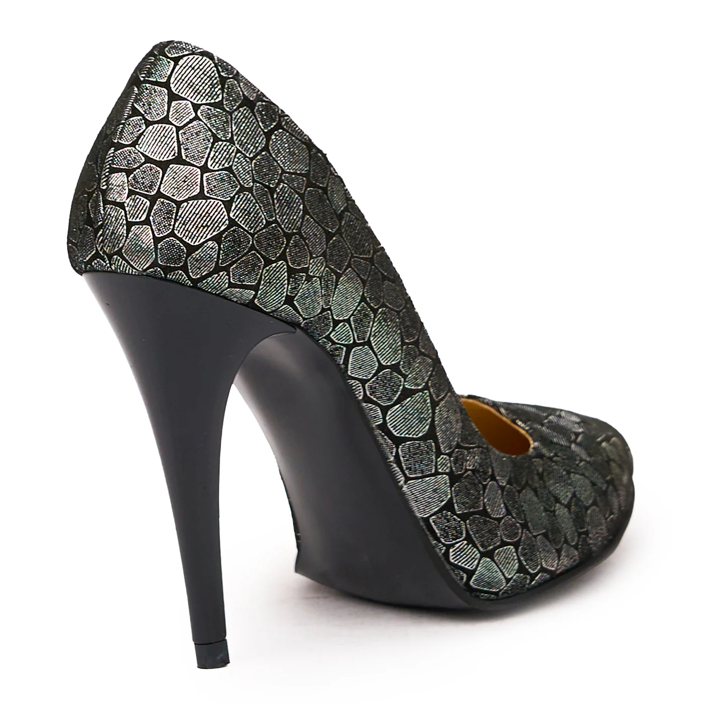 Pantofi dama din piele naturala gri 9303 - Image 3