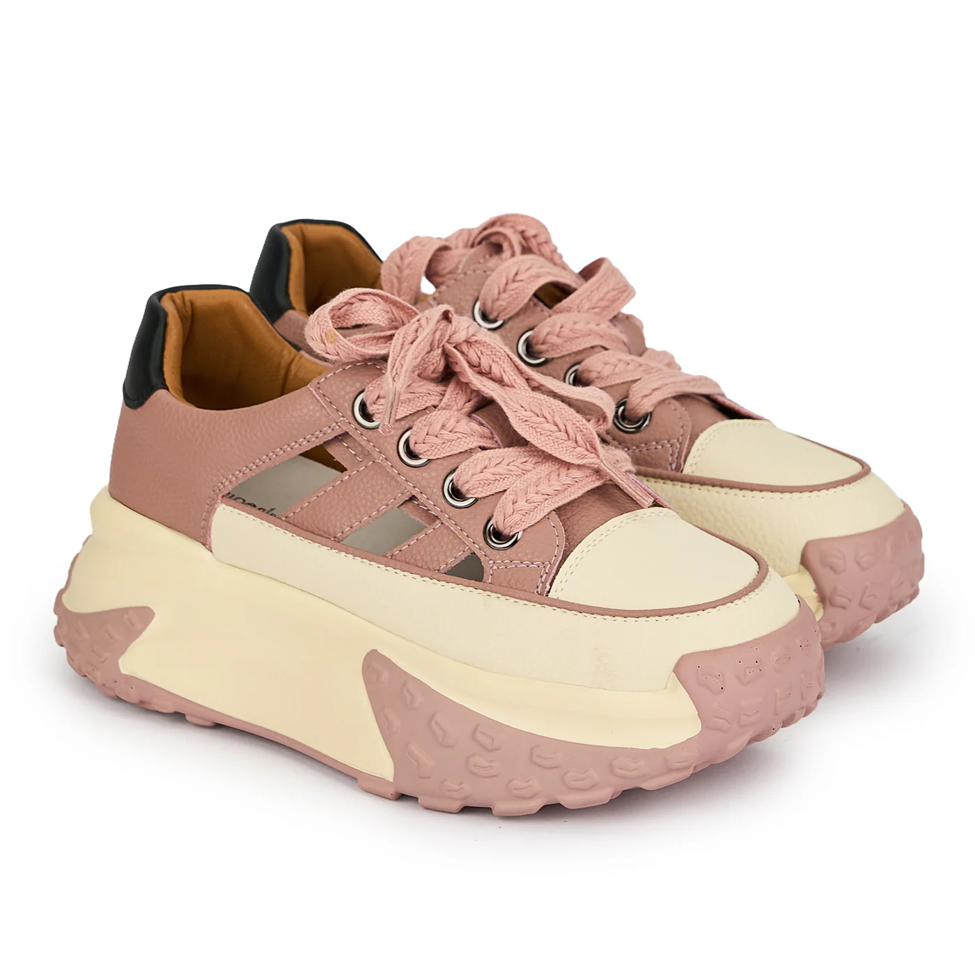 Pantofi dama din piele naturala lila decupati lateral 19284 - Image 4