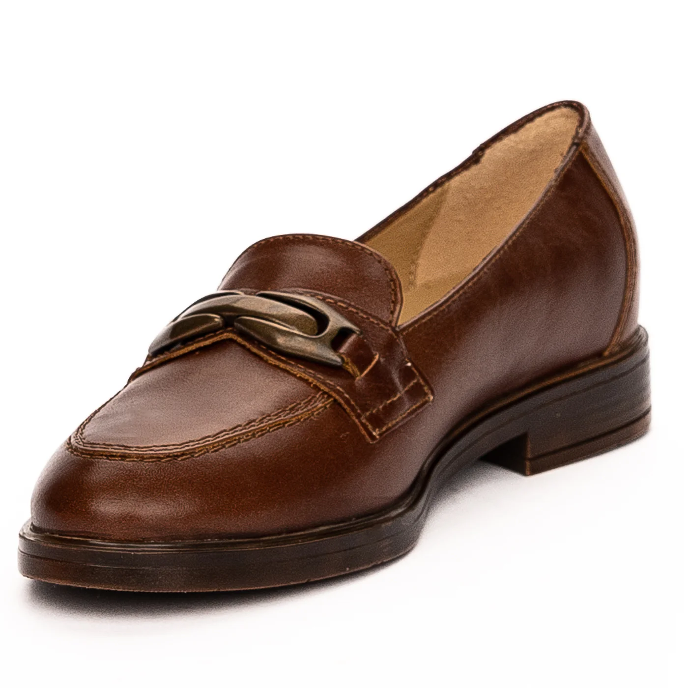 Pantofi dama din piele naturala maro 13200 - Image 3