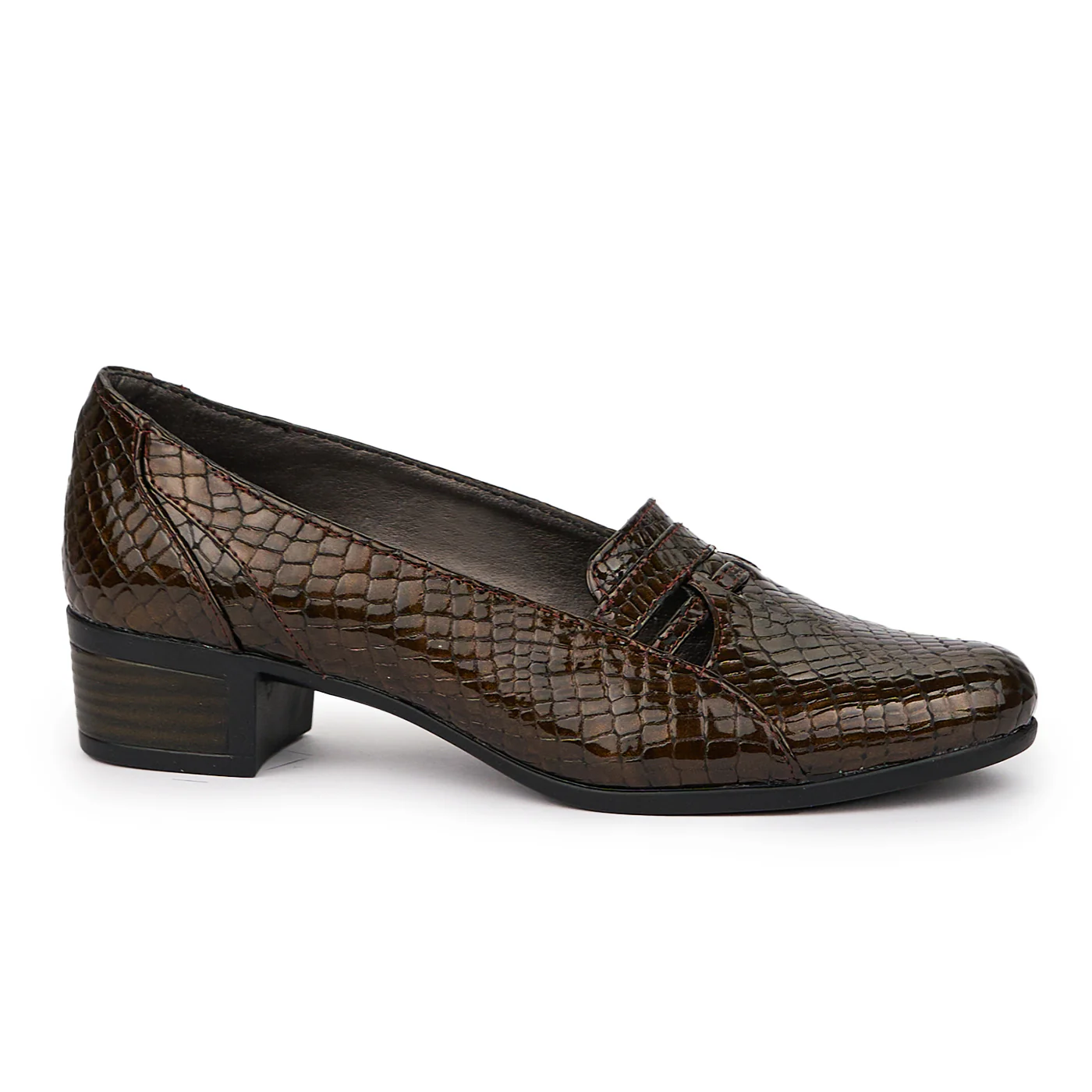 Pantofi dama din piele naturala maro 14289