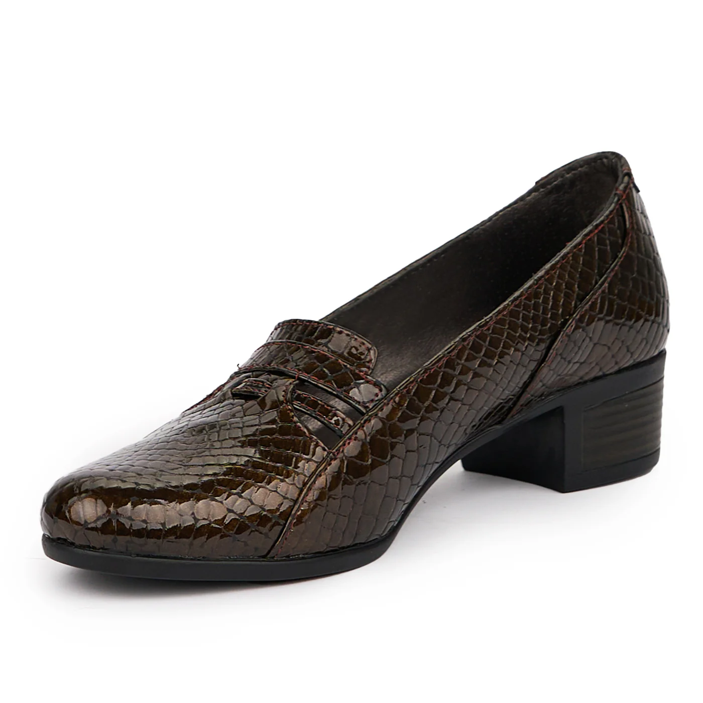 Pantofi dama din piele naturala maro 14289 - Image 3