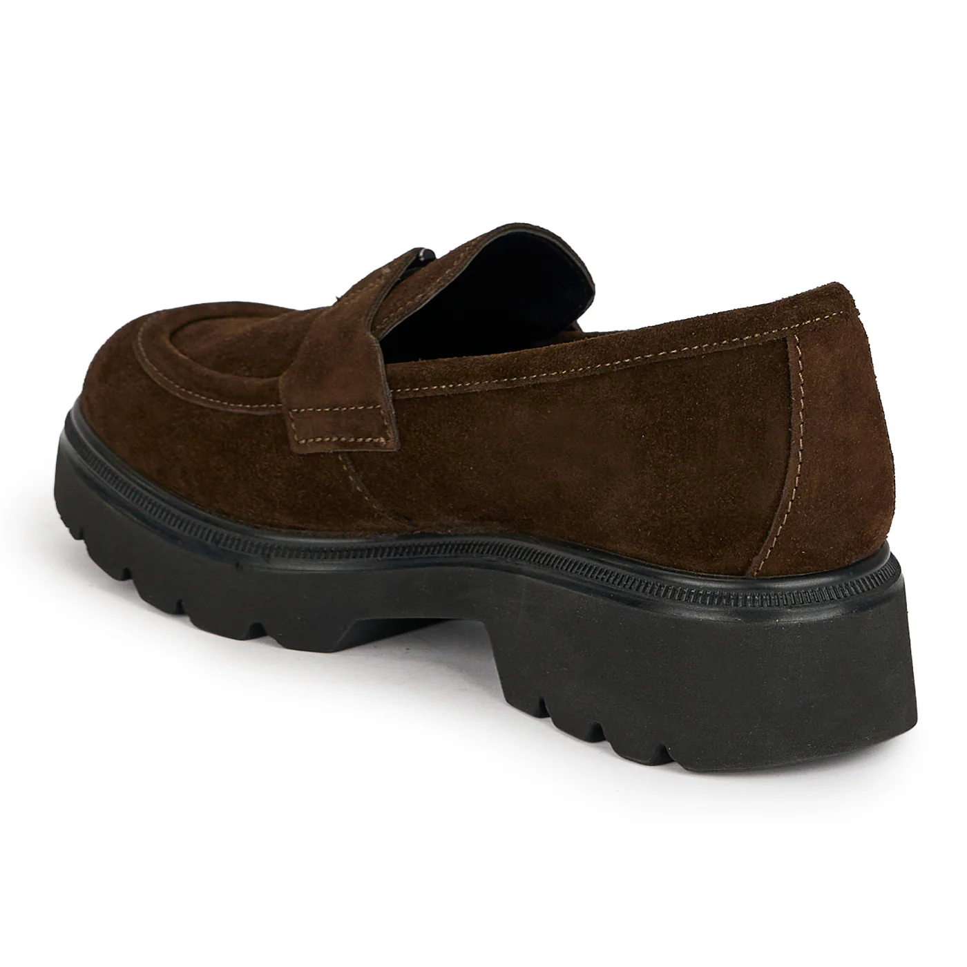 Pantofi dama din piele naturala maro cu accesoriu metalic 19098 - Image 2