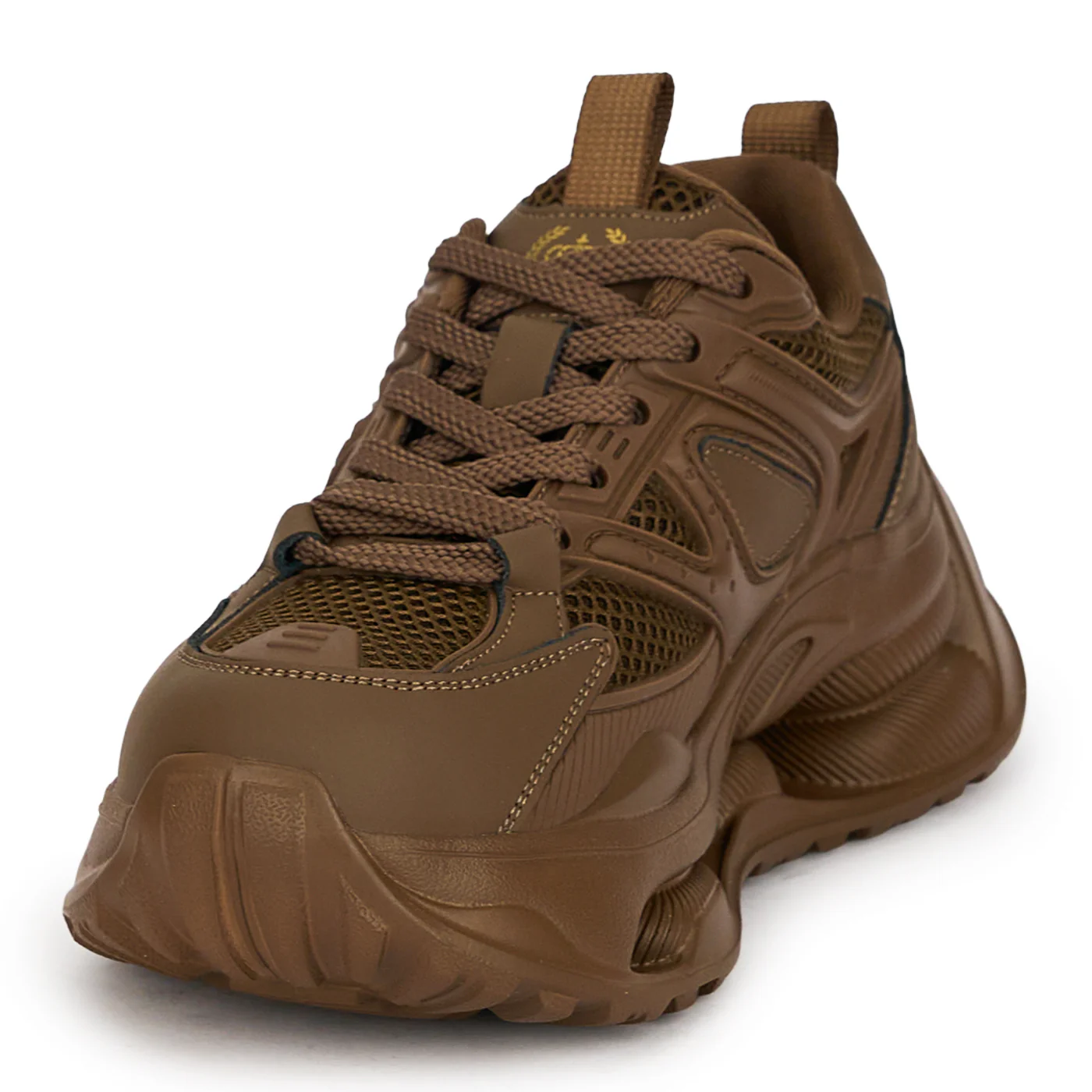 Pantofi dama din piele naturala maro cu talpa inalta 5 cm 19062 - Image 3