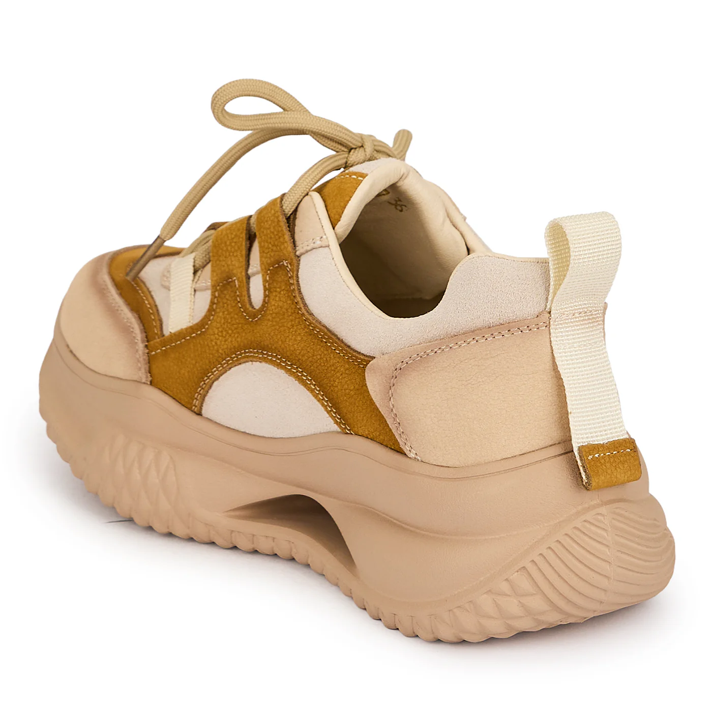 Pantofi dama din piele naturala maro cu talpa inalta 5 cm 19521 - Image 2