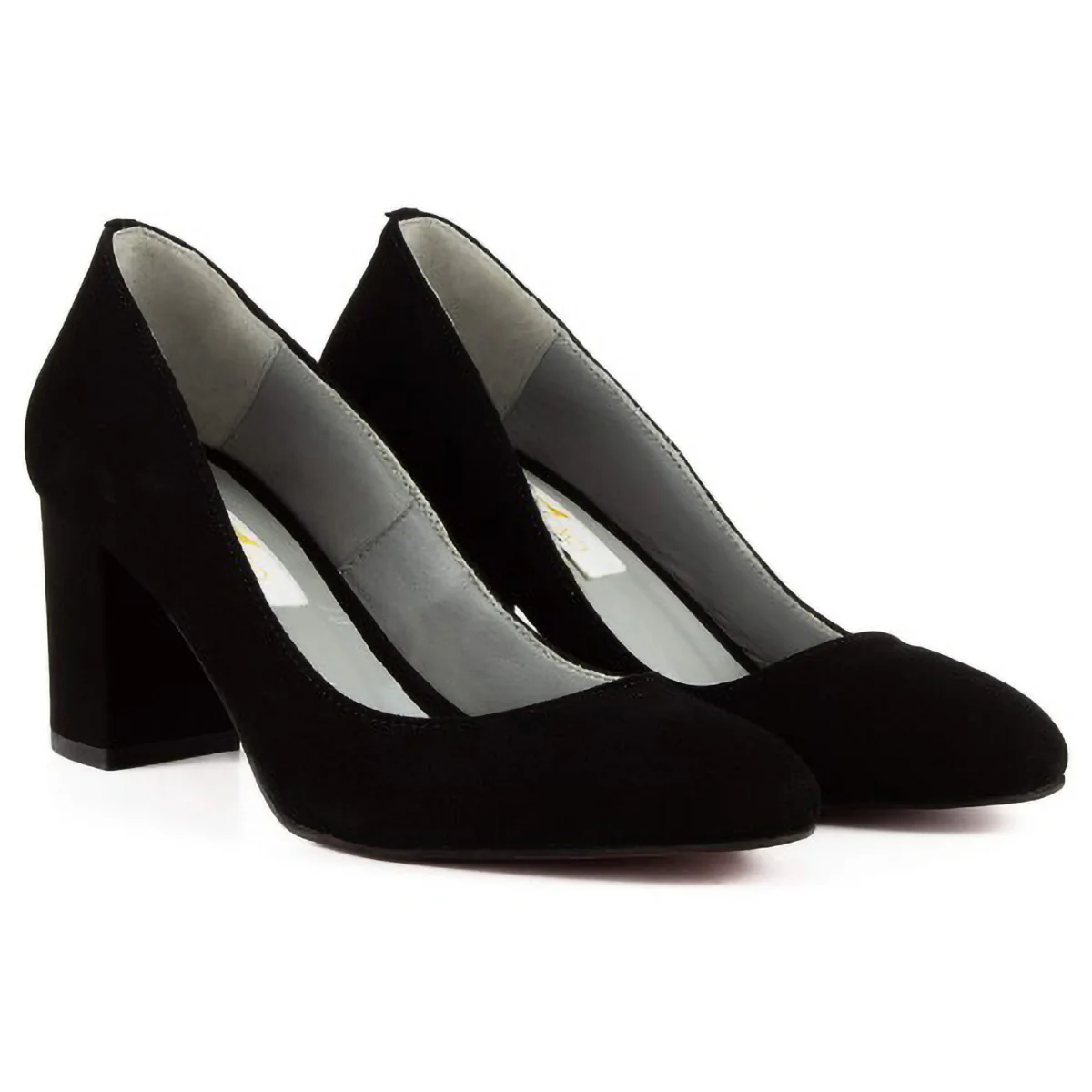 Pantofi dama din piele naturala maro cu toc gros 6 cm 15734 - Image 2