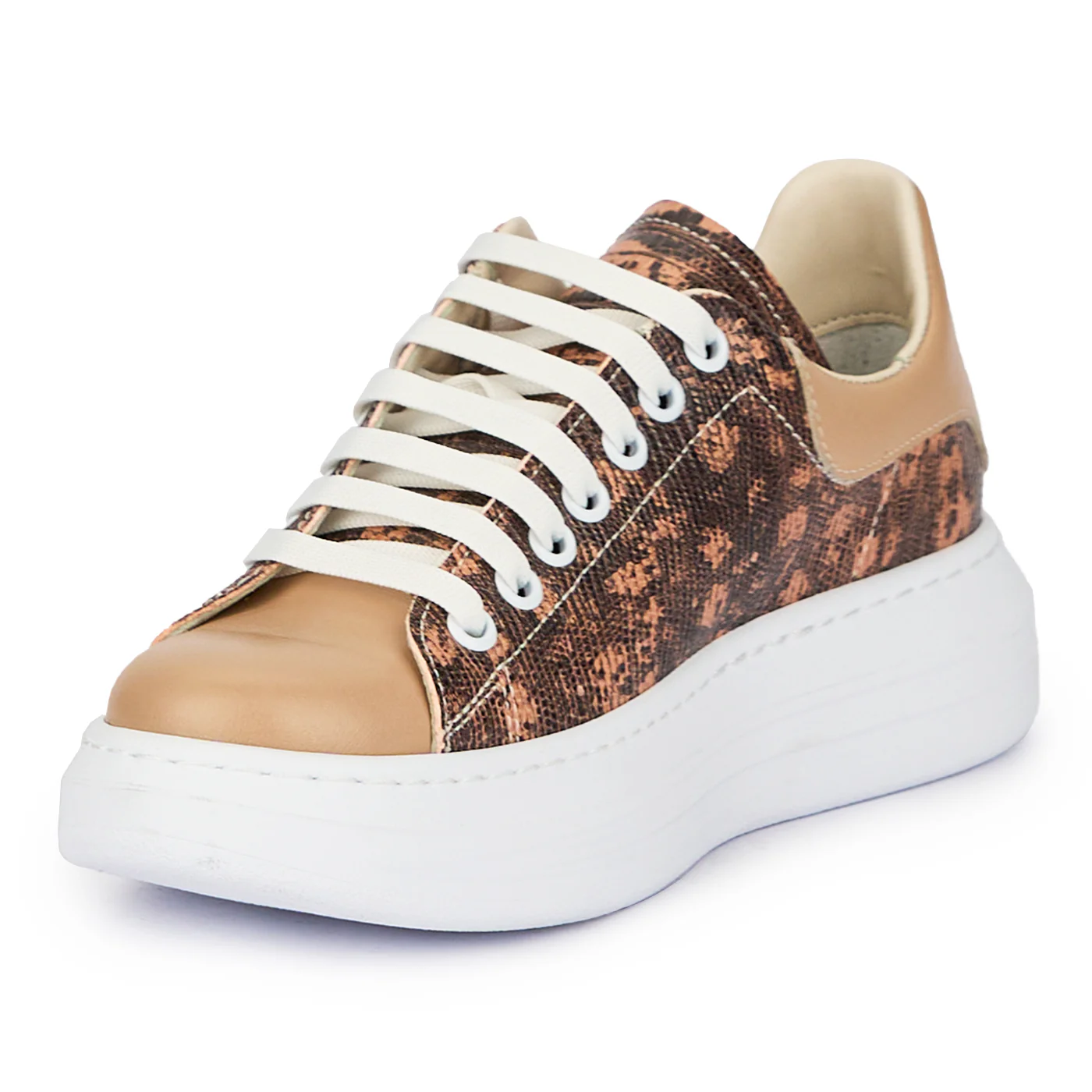 Pantofi dama din piele naturala multicolor 15523 - Image 3