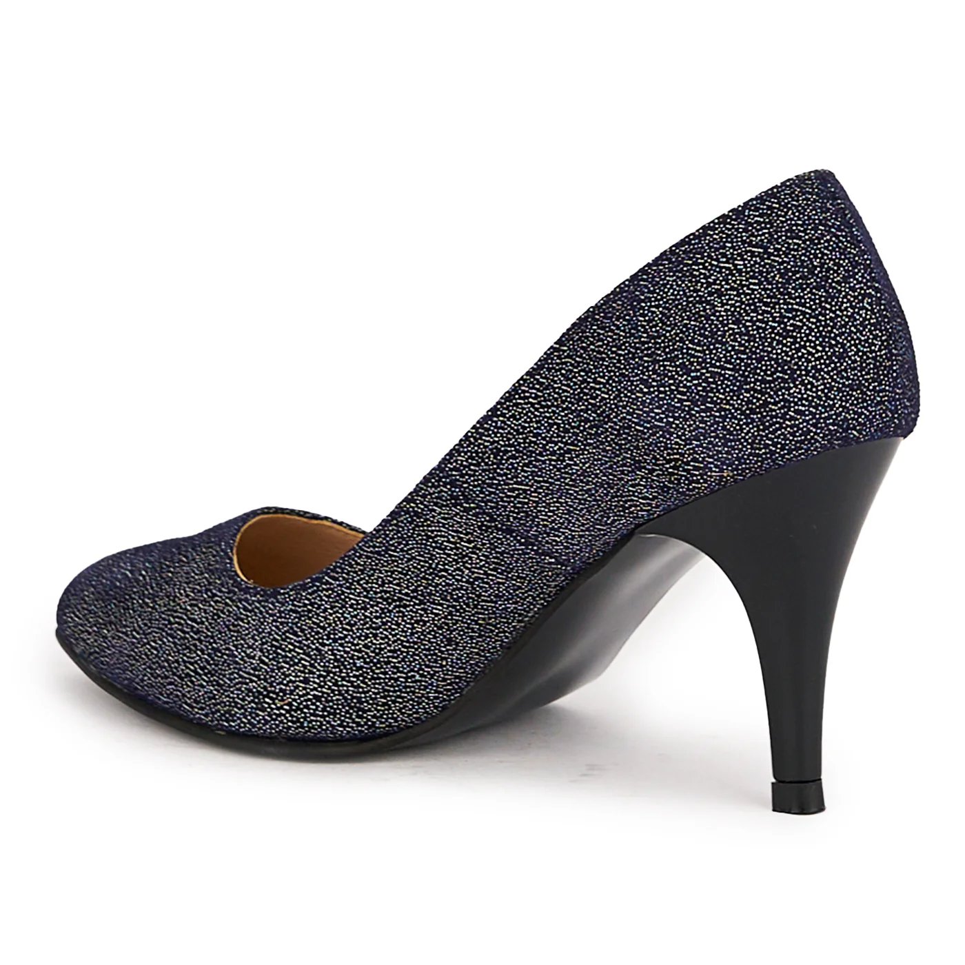 Pantofi dama din piele naturala multicolor cu toc subtire 8.5 cm 16659 - Image 2