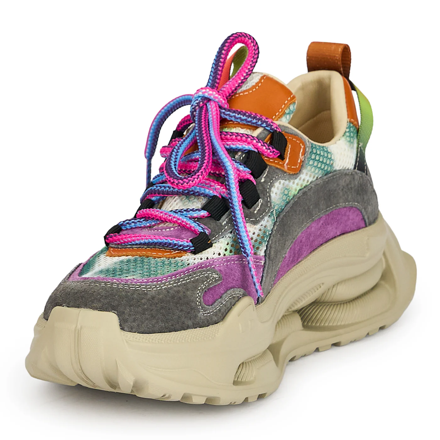 Pantofi dama din piele naturala multicolora 19233 - Image 3