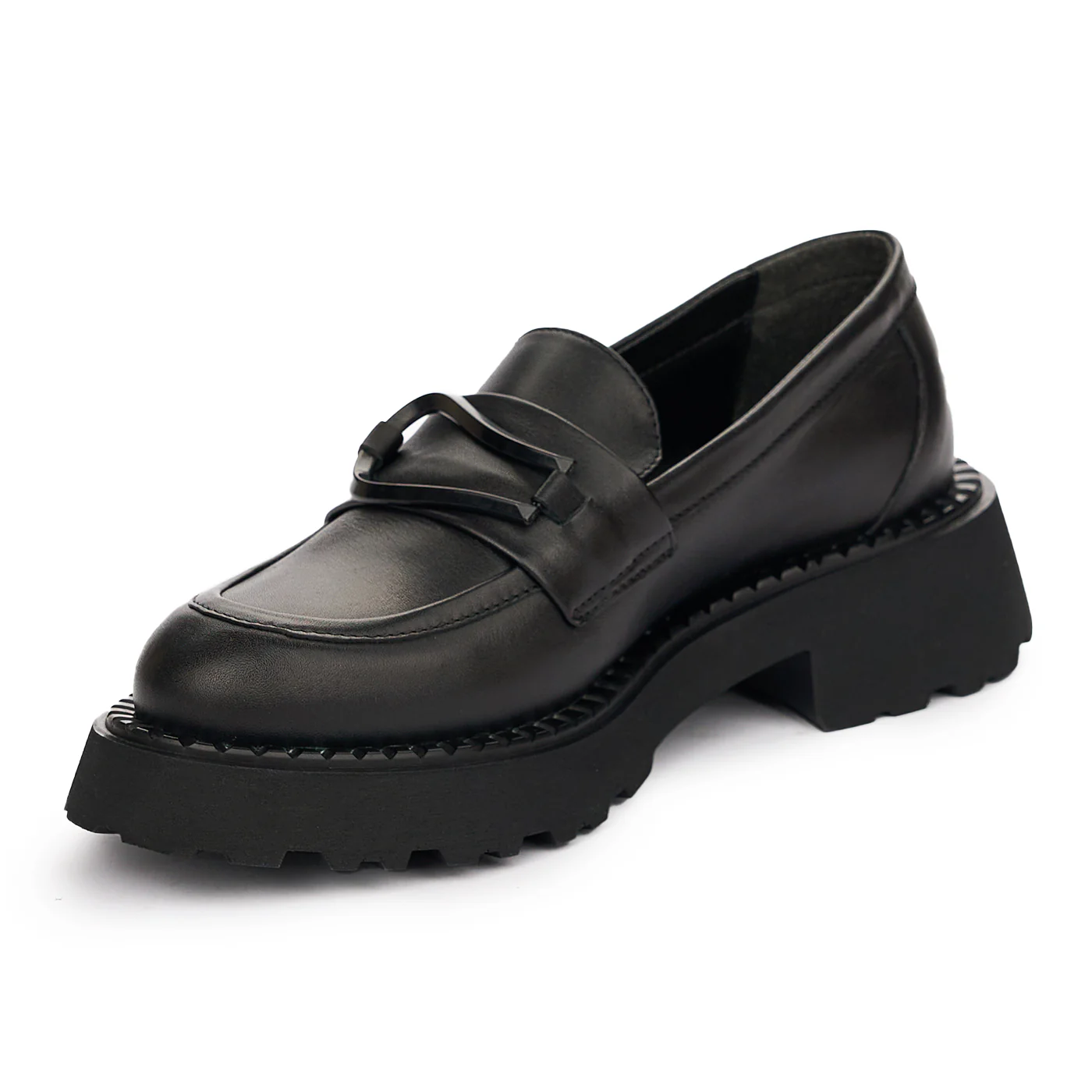 Pantofi dama din piele naturala neagra 12997 - Image 3
