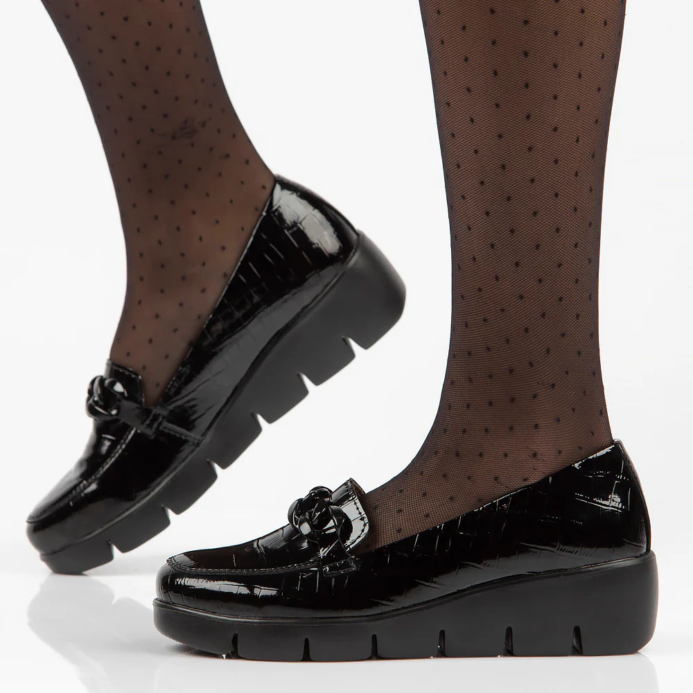 Pantofi dama din piele naturala neagra 13001 - Image 7