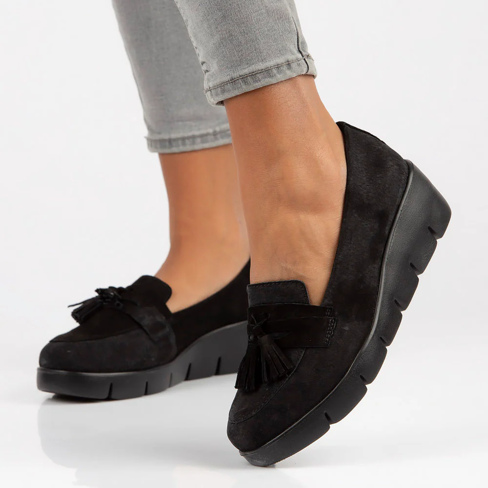 Pantofi dama din piele naturala neagra 13002 - Image 7
