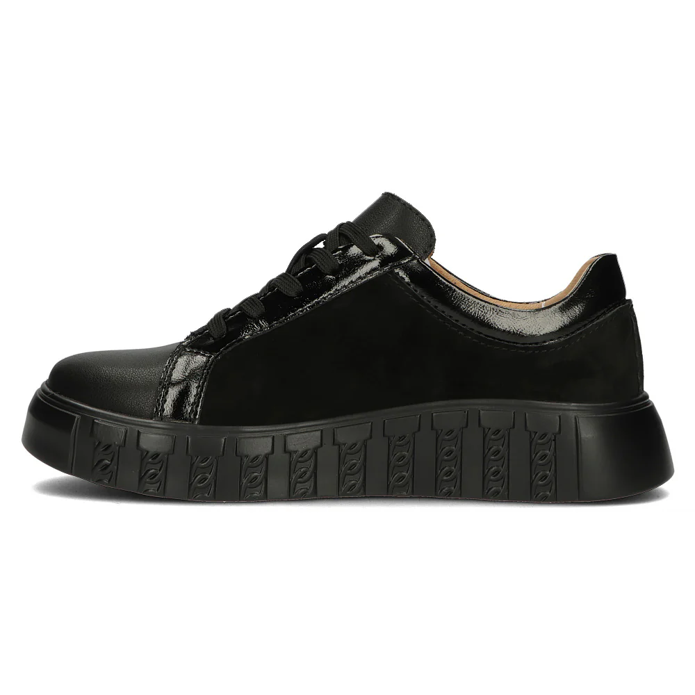 Pantofi dama din piele naturala neagra 13005 - Image 4