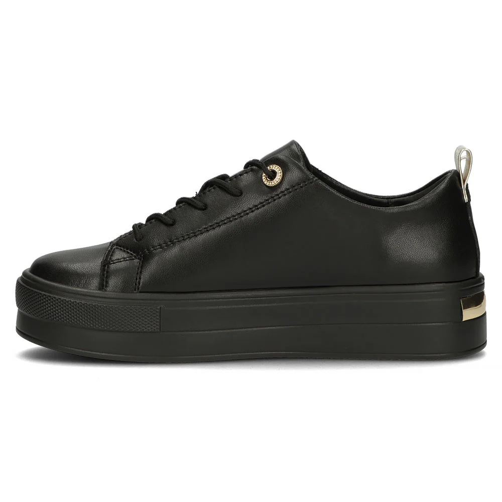 Pantofi sport dama din piele naturala neagra 13006 - Image 3