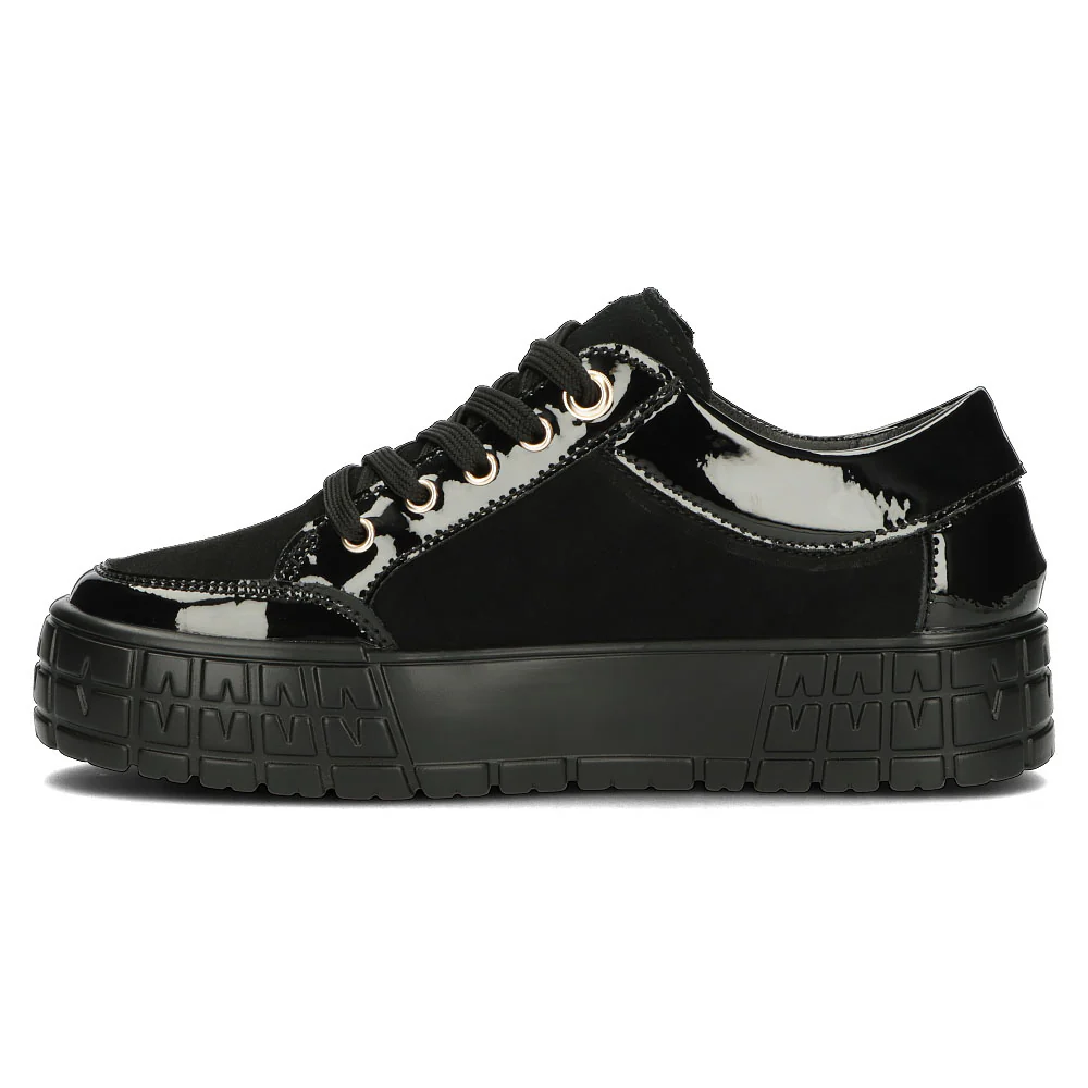 Pantofi dama din piele naturala neagra 13010 - Image 3