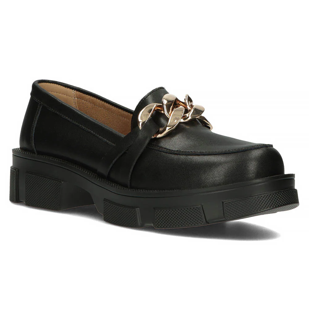 Pantofi dama din piele naturala neagra 13022 - Image 5