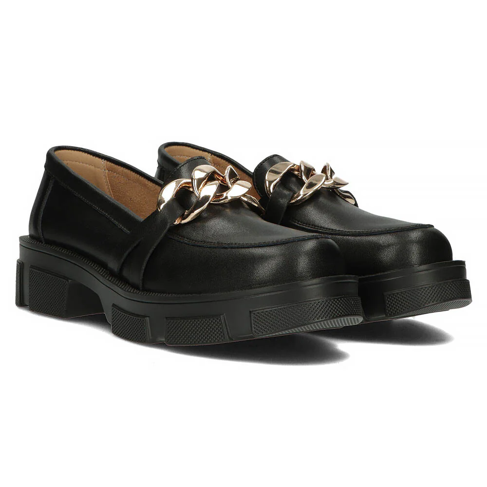 Pantofi dama din piele naturala neagra 13022 - Image 8