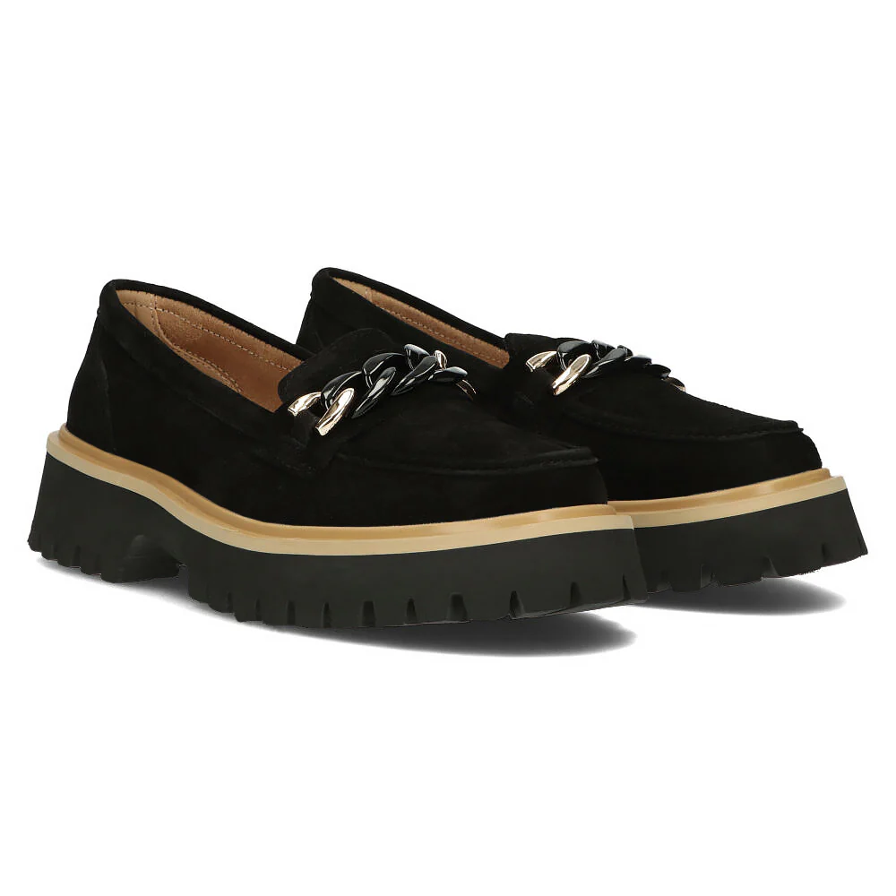 Pantofi dama din piele naturala neagra 13023 - Image 4