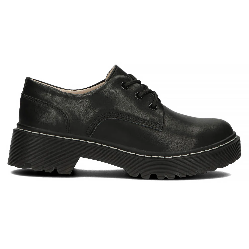 Pantofi dama din piele naturala neagra 13031 - Image 6