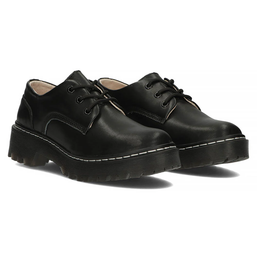 Pantofi dama din piele naturala neagra 13031 - Image 8