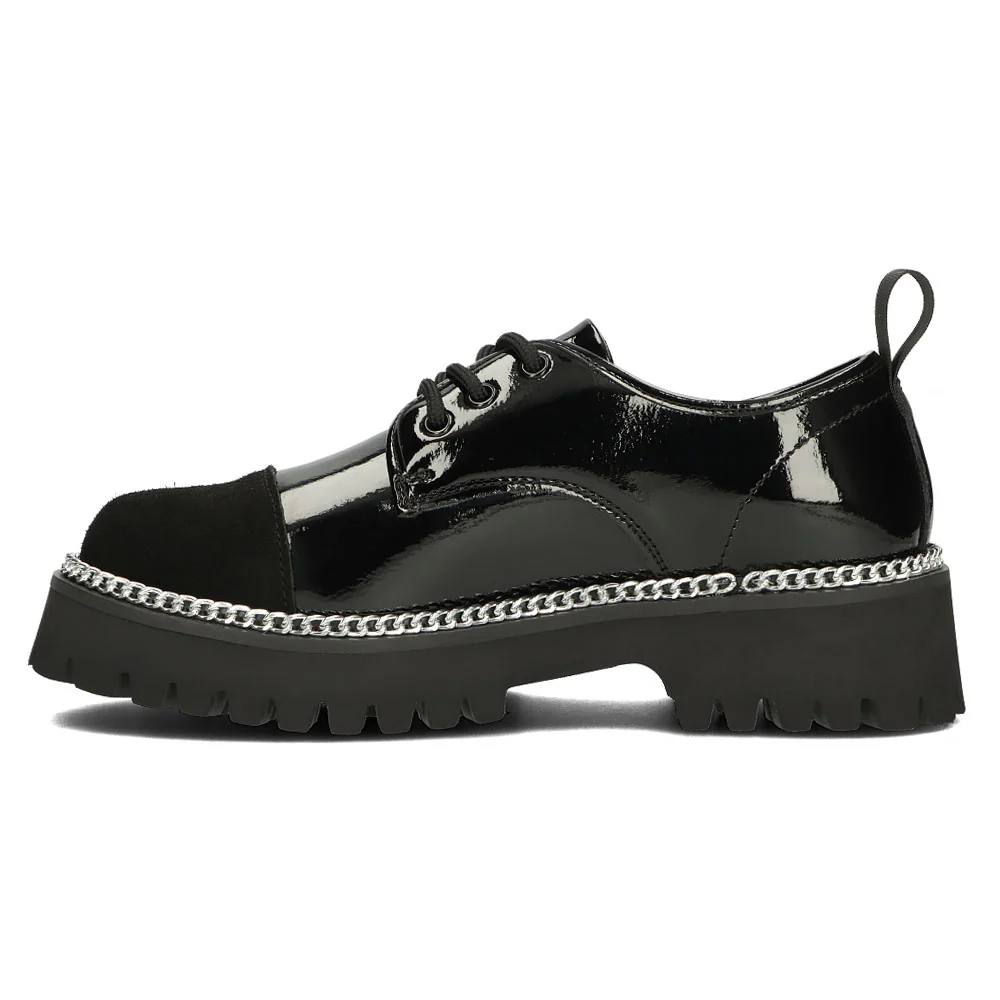 Pantofi dama din piele naturala neagra 13032 - Image 4