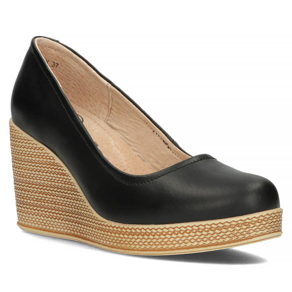 Pantofi dama din piele naturala neagra 13035 - Image 2