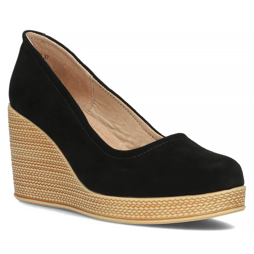 Pantofi dama din piele naturala neagra 13036 - Image 2