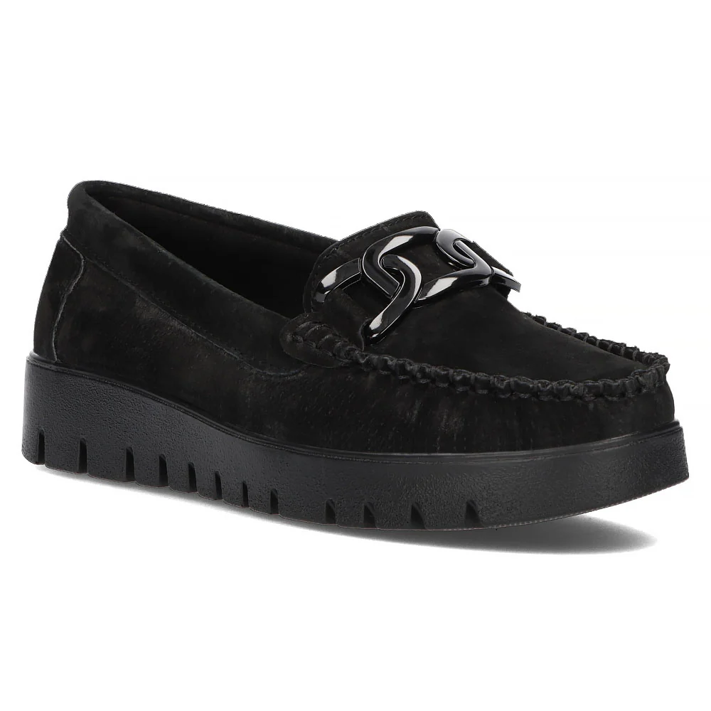 Pantofi dama din piele naturala neagra 13050 - Image 2