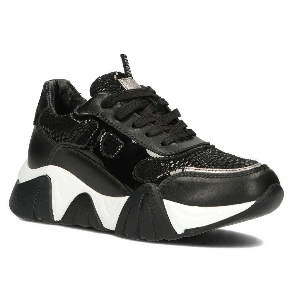 Pantofi dama din piele naturala neagra 13069 - Image 4