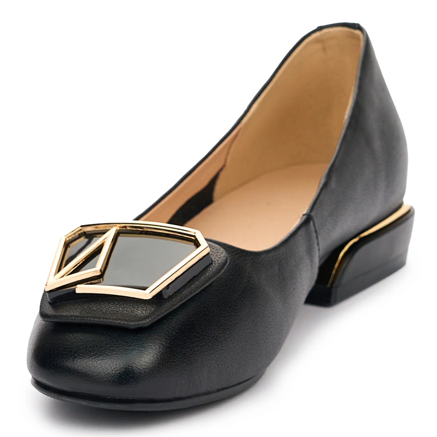 Pantofi dama din piele naturala neagra 13103 - Image 3