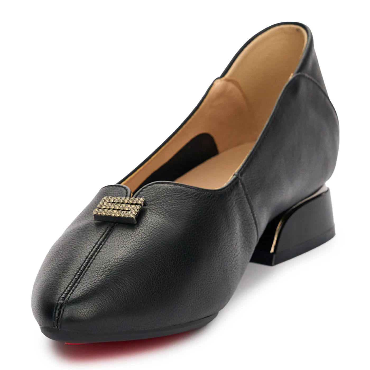 Pantofi dama din piele naturala neagra 13107 - Image 3